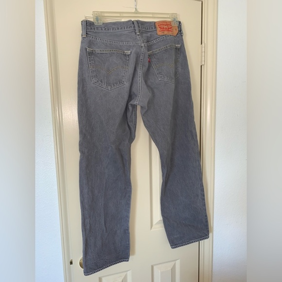 MENS VINTAGE GRAY LEVIS 32 X 29 SCHOOL FALL COLLEGE WASHED MELLOW BOOT  … - Picture 2 of 14